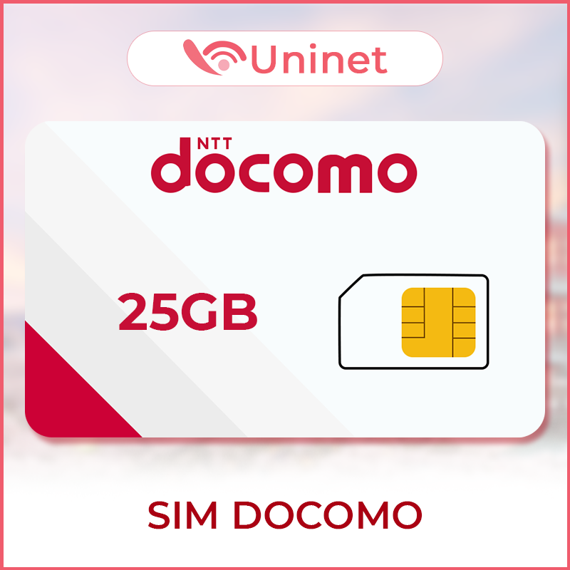 Sim Nghe Gọi DOCOMO Có 25GB Data